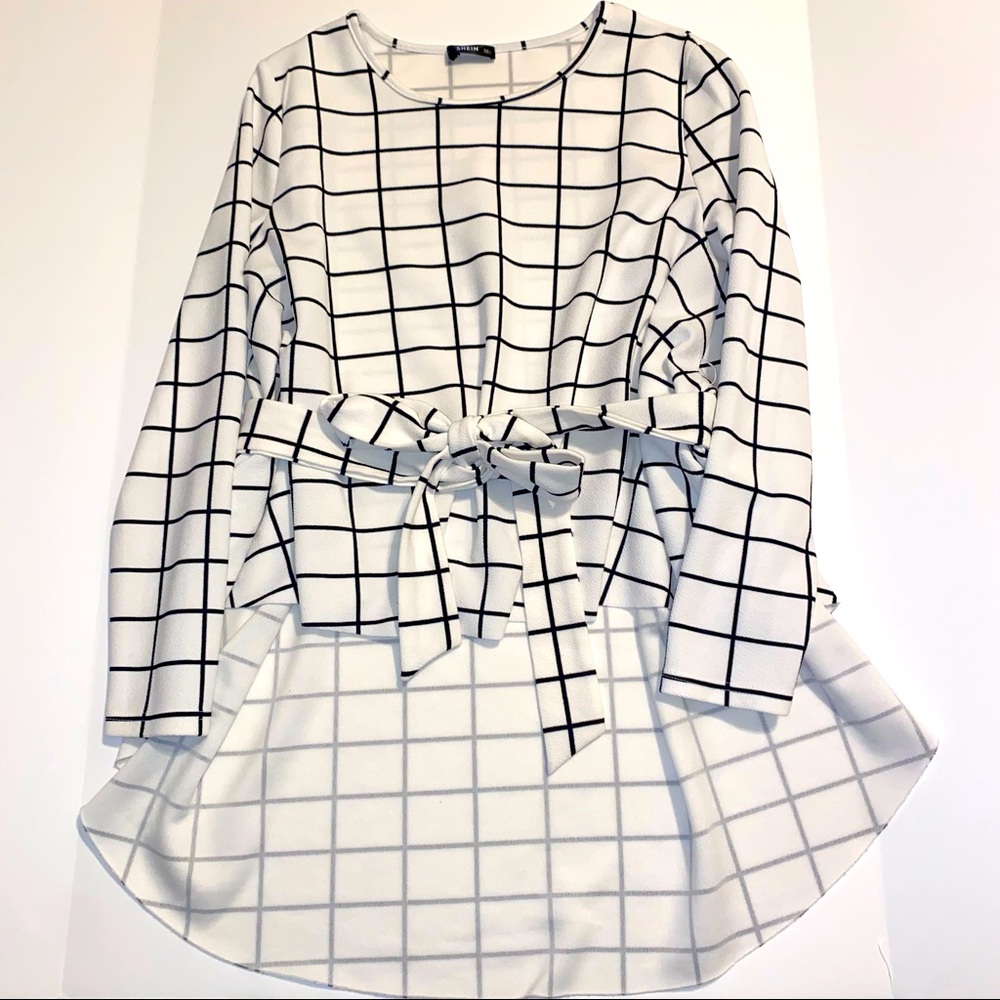 Shein white top, Size L